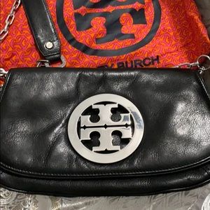 100% Authentic Tory Burch black chained crossbody.